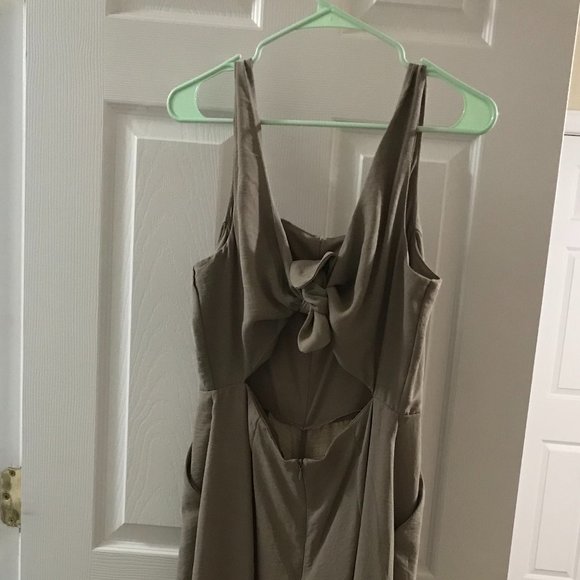 Tan/Mauve Jumpsuit - Picture 2 of 3